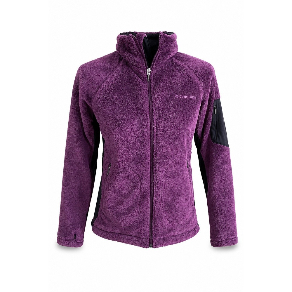 Columbia Interchange Fleece Jacket Womens Medium Purple Full Zip Soft